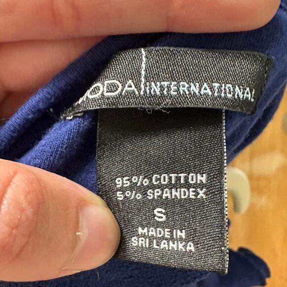 Y2k moda international navy babydoll ruffle halter top - Picture 7 of 7